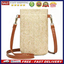 Summer Women Mini Straw Crossbody Bags Hand Woven Phone Wallet Female Satchels