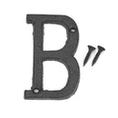 Metal Letters Cast Iron House Sign Doorplate DIY Cafe Wall Decoration (B) Newly