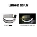 LED Reflective Light Armband Safety Belt Night Running Wristbands (White) Newly