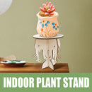 Flower Pot Base Holder Wood Plant Succulent Display Stand Shelf (Elephant) Newly