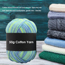 Gradient Color Milk Cotton Yarn Scarf Sweater Crochet Knitting Yarn (V) Newly