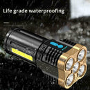 High Power 5 Core LED Torch Super Bright USB Outdoor Camping 2022 S8P0