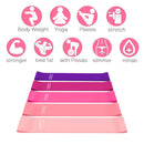 5pcs Fitness Yoga Resistance Bands Elastic Exercise Pilates Gym Sports Belts
