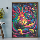11CT Printed Full Embroidery Colorful Sun Cross Stitch Kit Needlework for Home