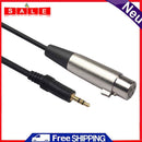 XLR 3Pin Female Balance Jack to 3.5mm 1/8 TRS Stereo Male Audio Adapter Cable