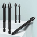 Universal Electric Hand Drill Bits Hex Shank Glass Tool Set (6+6+8+10+12mm)