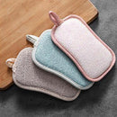 Double Sided Sponge Scouring Pad Kitchenware Washing Decontamination Dish Towel
