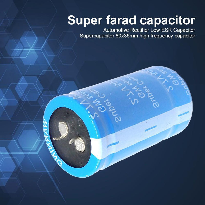 2.7V 500F 60x35mm ESR Electrolytic Farad Capacitor Electronic Components Newly