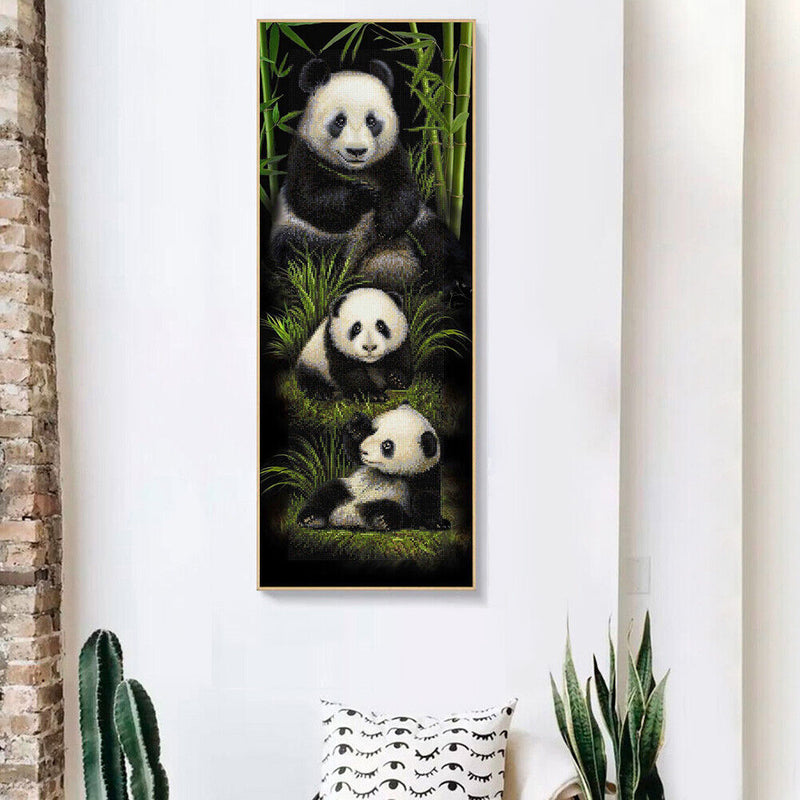 Panda 5D DIY Diamond Painting Rhinestone Full Round Drill for Room Decoration