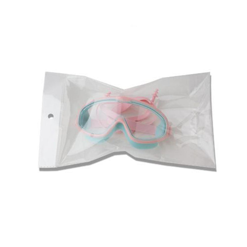 2PcsChildren Swimming Goggles w/ Earbuds Anti Fog Swimming Glasses