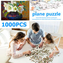 Educational Assembling Toys 1000pcs DIY White Flower Bottle Puzzle for Kid