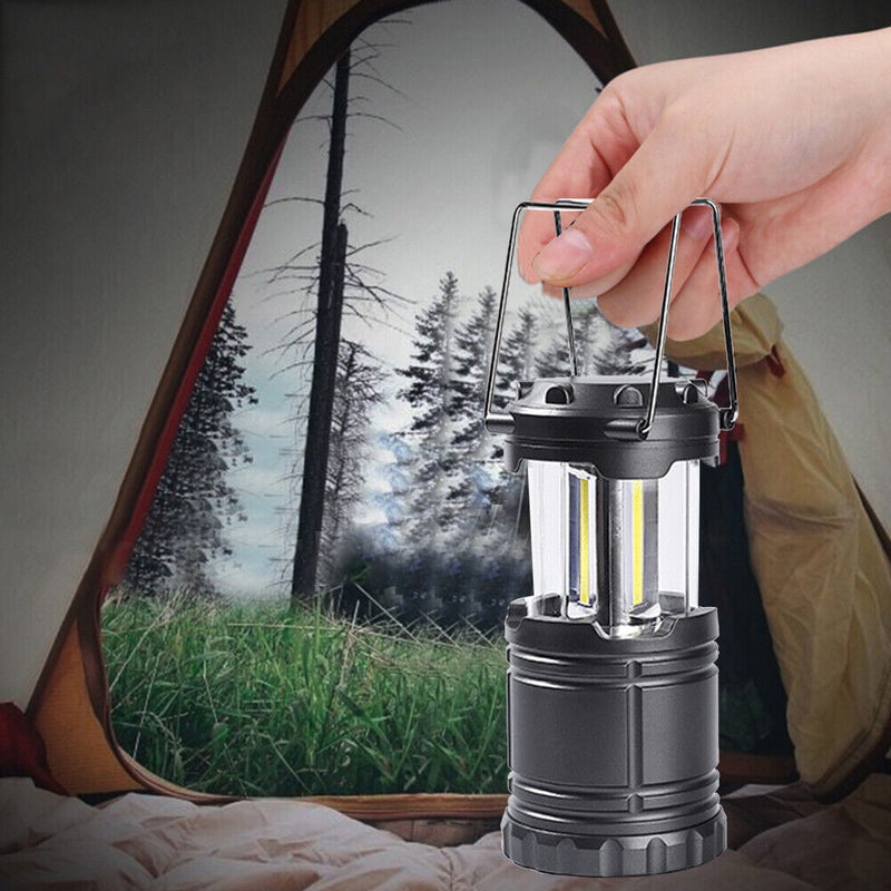 Collapsible COB Camping Light Hiking Emergency Lights Adjustable Gears Torch
