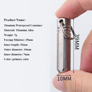Alloy Moisture-proof Waterproof Canister Medicine Seal Capsule Bottle EDC Tool