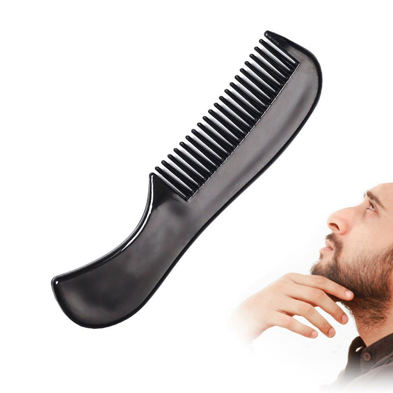 Double Side Portable Beard Comb Men Anti Static Hair Styling Tools (Black