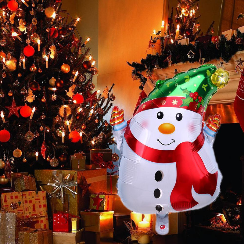 Santa Claus Snowman Christmas Tree Balloons Christmas Decor(Snowman)