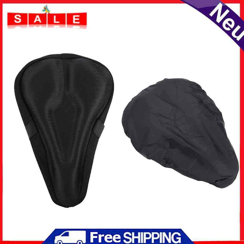 Bicycle Seat Saddle Wide Mountain Bike Seat Cushion Cycling Pad Cover Accessory