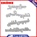4PCS Happy Birthday Metal Punching Molds for Scrapbooking Dies Metal Embossing Ord