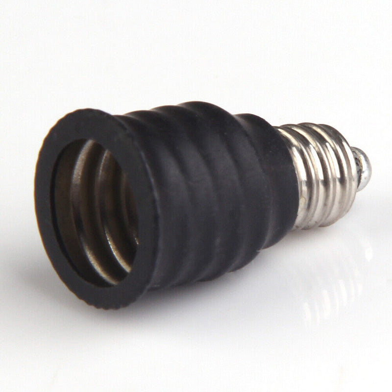 E10, E14 Base LED Light Lamp Adapter Converter Screw Lamp Socket Copper