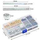 480Pcs Rivets Double Cap Tool Kit Metal Studs Sets Craft X4Z1 B5Q7 U2U0 F3E0