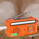 Reading Lamp Flashlight Solar Charging 2000mAh Hand Crank Radio Emergency Radio