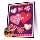 Valentine Day Mosaic Full Round Diamond Drawing Handmade Rhinestone Craft Gif