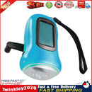 Hand Crank Solar Dynamo Torch Lamp Outdoor Emergency LED Flashlight (blue) Newly