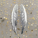 Leaf shape Page markers Students Stationery Metal Feather Bookmark Book darts