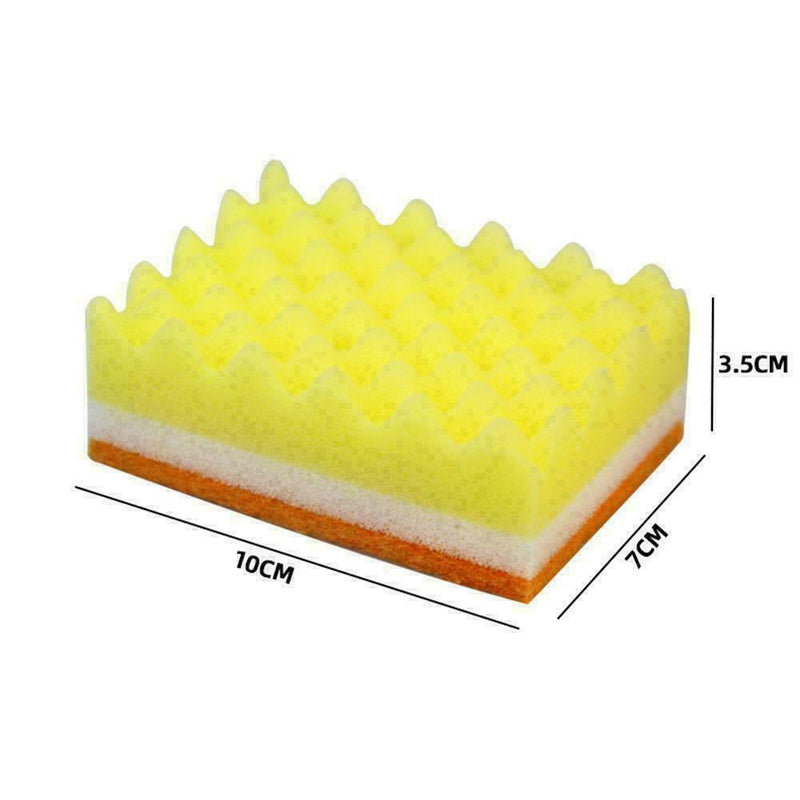 1xSponge Brush Dish Washing Cleaning Kitchen Pad Soap R0U2 Tool U1O4 L8X6