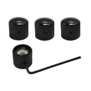 Black Metal Tone Control Knobs Guitar Parts Electric Guitar Bass Dome Knobs