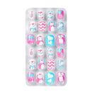 Nail Manicure Tips Halloween Self Adhesive Full Cover Kids False Nails Press On