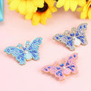 3pcs Butterfly DIY Full Drill Diamond Brooch Women Jacket Sweater Badges Newly