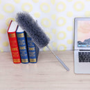 Adjustable Stretch Extend Microfiber Feather Duster Dusting Brush(Grey)