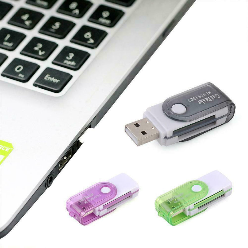 4 IN1 Micro SDs to USB Multi-Card Memory Card Adapter CAB3 Sup 128GB 7Y6R N1Y4