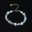 student fashion Geometric Shape Bracelet adjustable Crystals Link Chain