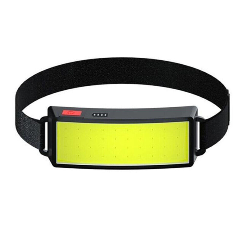 COB LED Headlamp Professional Floodlight Lightweight USB Rechargeable Camp Headl