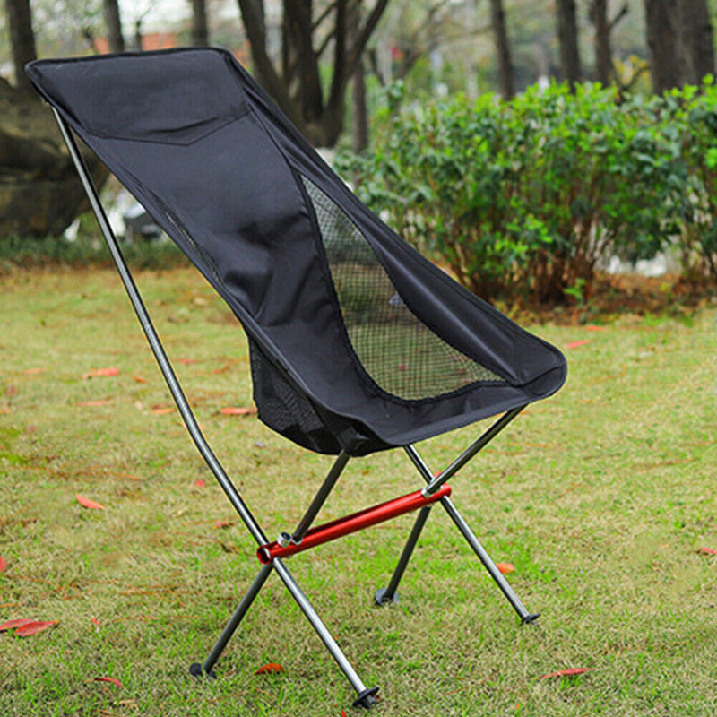 Portable Foldable Camping Chair Aluminum Alloy Chairs Seat Tools for Beach BBQ