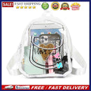 Transparent Backpack Waterproof Letter Love PVC Women Fashion Students Schoolbag