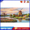 Windmill Oil Paint By Numbers Kits Canvas Picture DIY Wall Art Craft Decor