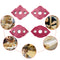 #A 4pcs/Set Trimming Radius R Plate Jig R5 R10 R15 R20 R25 R30 R35 R40 Locator