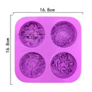Multifunction Silicone Soap Mold Cake Mould Soaps Supplies Flower Shaped