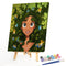 Hand Painted Oil Paint By Numbers Girl Birds Digital Drawing On Canvas Home Art