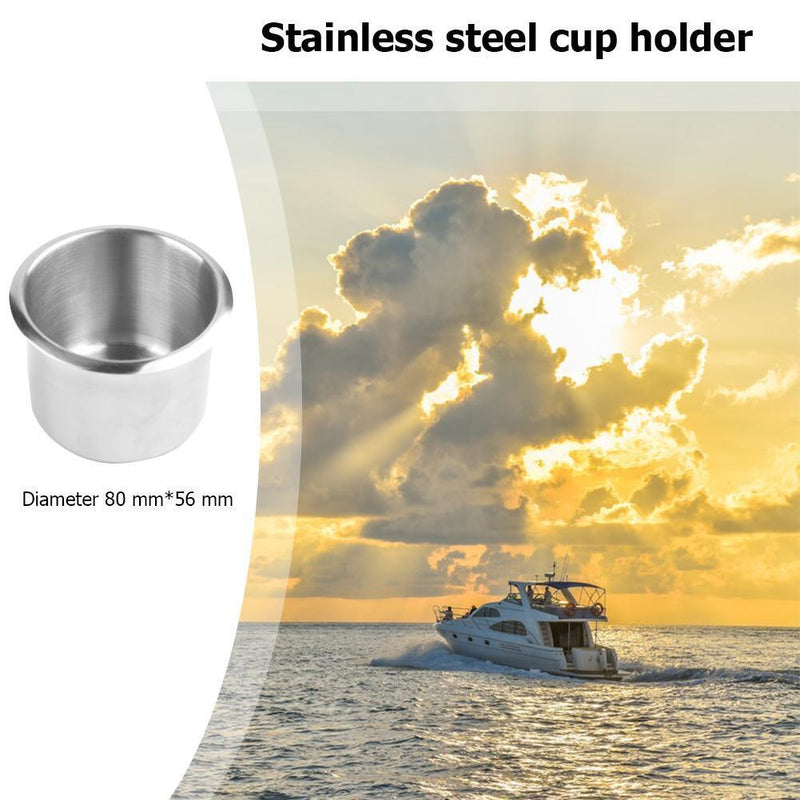 1pc Stainless Steel Cup Drinking Holder for Marine Boat Car Truck Camper Newly