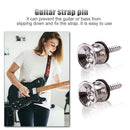 2pcs Guitar Pegs for Folk Ukulele Guitar Strap Buckle Button End Lock Pins