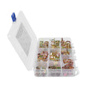 80pcs 6-15mm Spring Clips Fuel Line Hose Water Pipe Air Tube Fastener Clamp