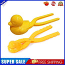 5pcs Cartoon Snowball Maker Clip Children Winter Outdoor Snow Mold (Yellow)