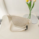 Straw Chest Packs Fanny Belt Bags Fashion Summer Messenger Crossbody Bag Pouch