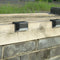 4x Solar Deck Step Wall Lights Stairs Fence Decor Lamps (Black/Warm Light) Newly