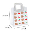 Summer PVC Clear Women Handbag Cartoon Cute Bear Women Beach Travel Handbags