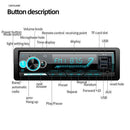 dashboard Stereo Car Radio In-dash Audio Head Unit Car MP3 Player Bluetooth