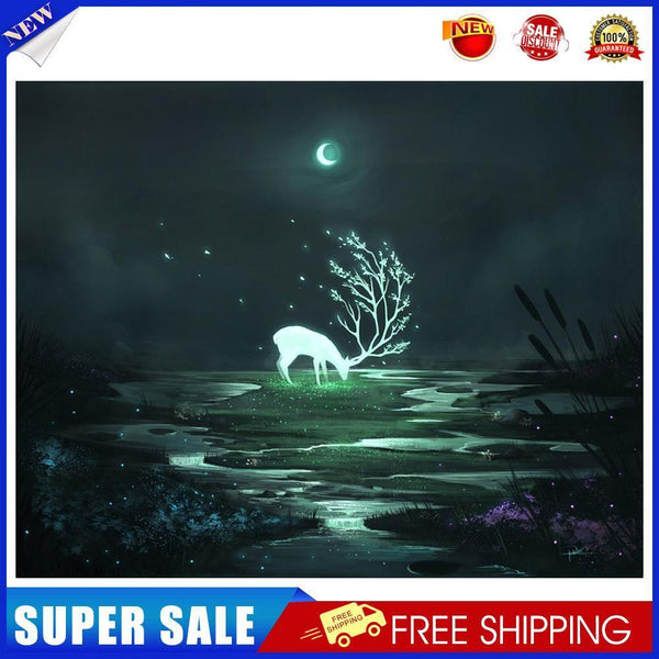 DIY Lighting Deer Full Drill 5D Diamond Painting Embroidery Cross Stitch